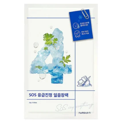 Numbuzin - NO.4 Icy Soothing Sheet Mask - 27 ml