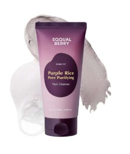 EQQUALBERRY - Purple Rice Pore Purifying Pack Cleanser - masque et gel nettoyant - 130 g