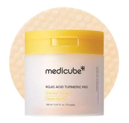 Medicube - Kojic Acid Turmeric Pad - Disques Toniques - 70 Pads