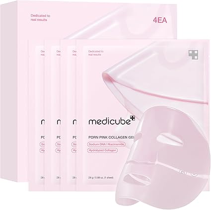 Medicube - PDRN Pink Collagen Gel Mask Set - Masque gel - 4 pieces