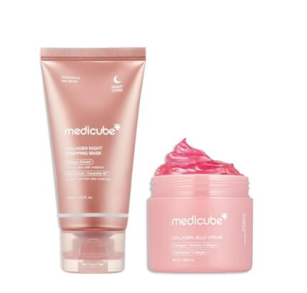 Medicube - Collagen Glow Night Duo - Masque et crème visage - Exclusive Kit