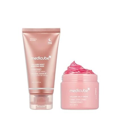 Medicube - Collagen Glow Night Duo - Masque et crème visage - Exclusive Kit