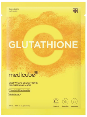 Medicube - Deep Vita C Glutathione Brightening Mask - Masque Visage -27ml