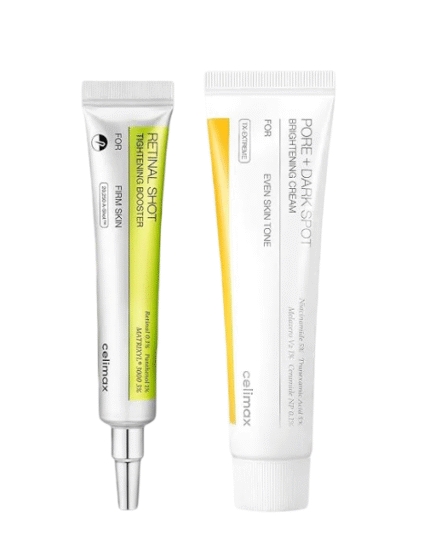 Celimax - The Vita Retinal Booster + Pore Dark Spot Cream - Sérum et Crème visage - Exclusive Kit