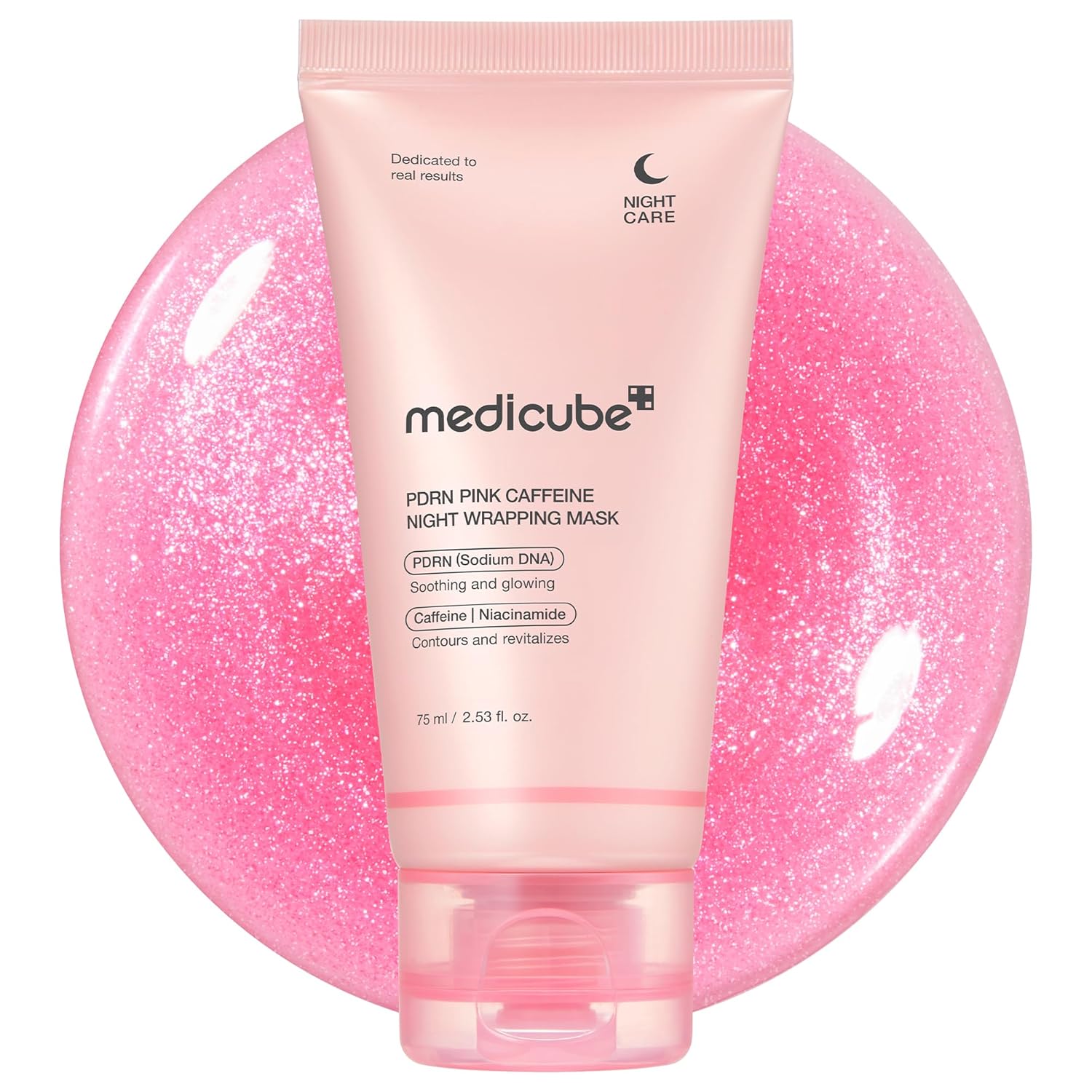 Medicube - PDRN Pink Caffeine Night Wrapping Mask - Masque de nuit - 75 ml