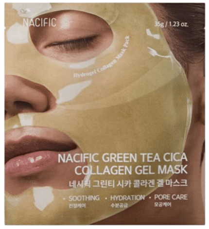 Nacific - Green Tea Cica Collagen Gel Mask - Masque visage - 35g