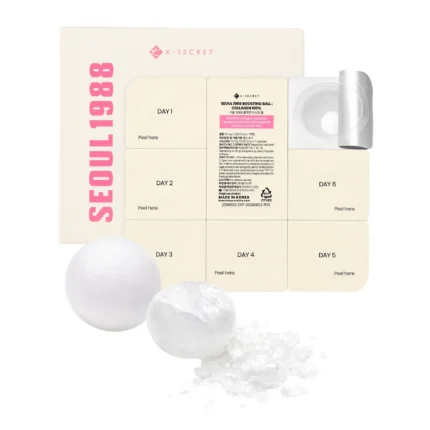 K-SECRET- SEOUL 1988 Boosting Ball : Collagen 100% - Boules Boost de Collagène - 35mg x 7 capsules