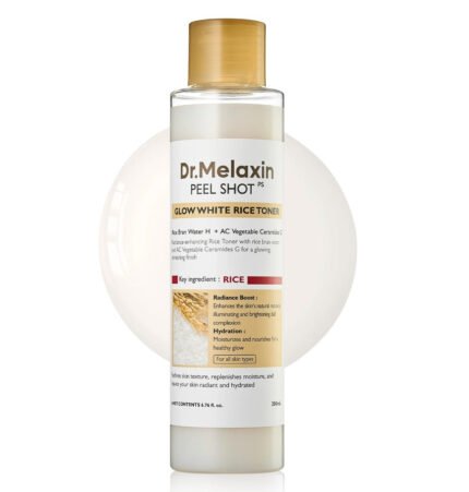 Dr.Melaxin - Peel Shot Glow White Rice Toner - Tonique Visage - 200ml
