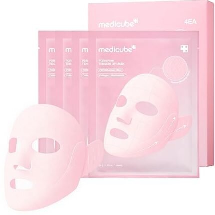 Medicube – PDRN PINK TENSION UP Mascarilla – Masque Visage – 4 pièces