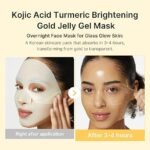 Medicube – Kojic Acid Turmeric Brightening Gel Mask – Masque gel – 4 pieces – Image 2