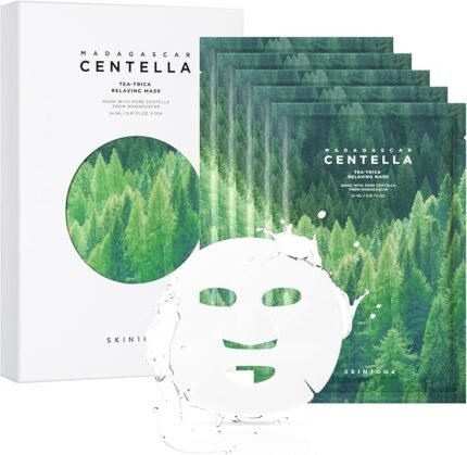SKIN1004 – Madagascar Centella Tea-Trica Relaxing Mask – Masque en feuille - 5 pièces