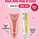Pack Anti ride et Eclat - Collagen Night Wrapping Mask + Retinal Shot Tightening Booster - Exclusive Kit