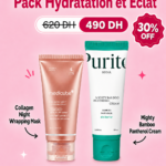 Pack Hydratation et Eclat - Collagen Night Wrapping Mask + Mighty Bambo Panthenol Cream - Exclusive Kit