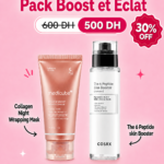 Pack Boost et Eclat - Collagen Night Wrapping Mask + The 6 Peptide Skin Booster - Exclusive Kit