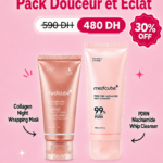 Pack Douceur et Eclat - Collagen Night Wrapping Mask + PDRN Niacinamide Whip Cleanser - Exclusive Kit