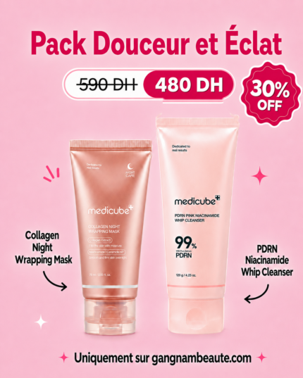 Pack Douceur et Eclat - Collagen Night Wrapping Mask + PDRN Niacinamide Whip Cleanser - Exclusive Kit