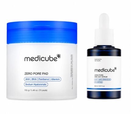 Medicube – Pore Care Set – Sérum et disques exfoliants  visage – Exclusive Kit