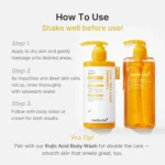 Medicube – Kojic Brightening Body Care Duo– Sérum exfoliant et gel douche  – Exclusive Kit – Image 3