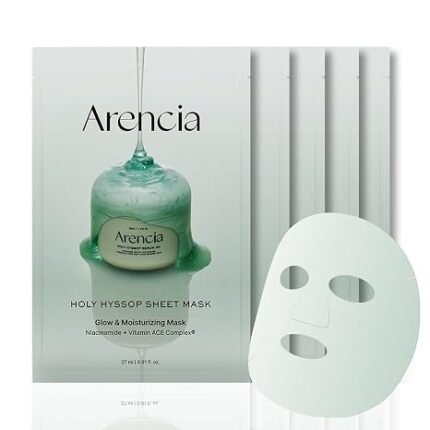 Arencia - Hyssop Glow Sheet Mask - Masque en feuille – 5 pièces