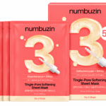 Numbuzin – NO.3 Tingle-pore Softening Sheet Mask – Masque pour visage - 5 pièces