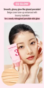 Numbuzin – NO.3 No Filter Tone-Up Sun Serum 02Glow - 50ml – Image 3