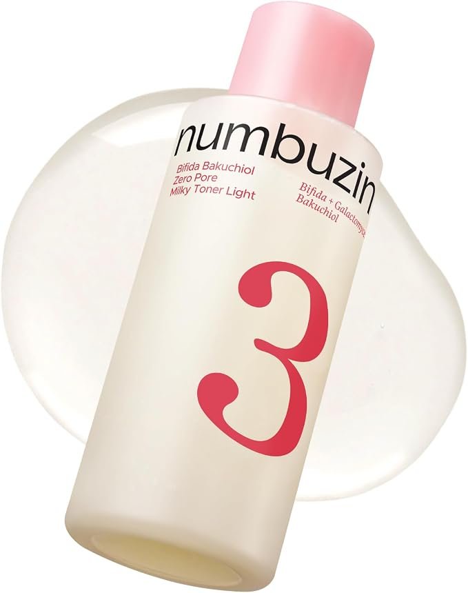 5138MCsvuZL._AC_SX679_ Numbuzin - NO.3 Bifida Bakuchiol Zero Pore Milky Toner Light - Eau tonifiante – 200ml – Image 1