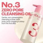 Numbuzin - NO.3 Bifida Bakuchiol Zero Pore Cleansing Oil - Huile nettoyante – 200ml – Image 4