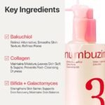 Numbuzin - NO.3 Bifida Bakuchiol Zero Pore Cleansing Oil - Huile nettoyante – 200ml – Image 2