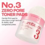 Numbuzin – NO.3 Bifida Bakuchiol Exfoliating Toner Pads - Disques exfoliants – 190 ml – Image 2