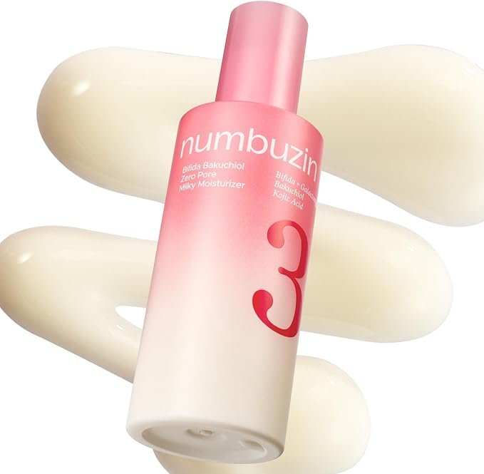 61mUClMF4xL._AC_SX679_ Numbuzin – NO.3 Bifida Bakuchiol Zero Pore Milky Moisturizing - Lotion visage - 150ml – Image 1