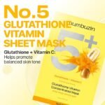 Numbuzin – NO.5+ Glutatione Vitamin Concentrated Mask – 5 pièces – Image 2