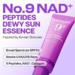 Numbuzin - NO.9 NAD+ Peptides Dewy Sun Essence - Ecran solaire – 50ml – Image 2