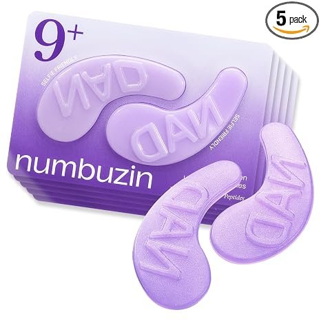 71utWsXEvZL._SX466_PIbundle-5,TopRight,0,0_AA466SH20_ Numbuzin - NO.9 NAD+ Collagen Under Eye Patches - Patch pour les yeux – 8g – Image 1