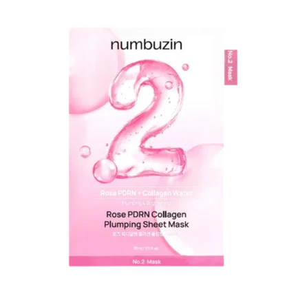 Numbuzin - No.2 Rose PDRN Collagen Plumping Sheet Mask – Masque pour visage – 33ml