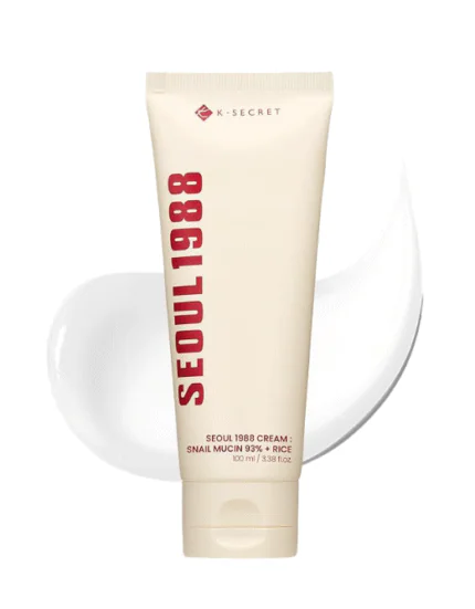 SEOUL 1988 Cream : Snail Mucin 93% + Rice - Crème Visage - 100ml